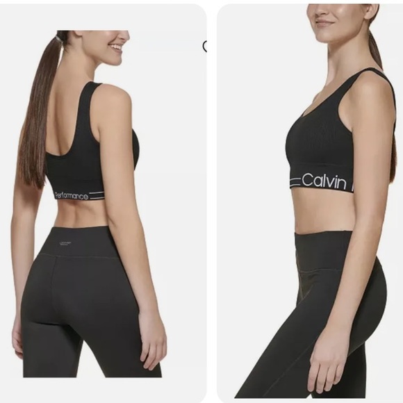 NWT Calvin Klein Performance Women’s Impact Sports Bra with Removable Cups - Picture 12 of 13